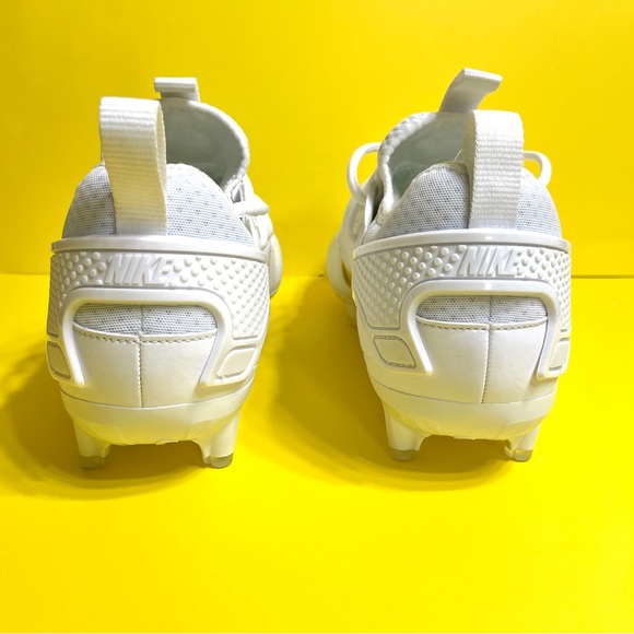 Nike Huarache 9 Elite Low LAX FG Cleats Size 10 White Metallic Gold FB1296-100 - Picture 3 of 7